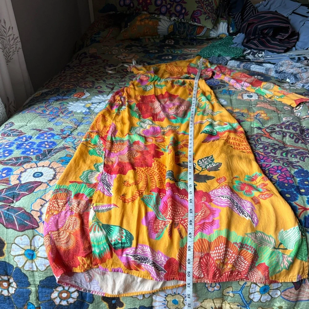 FARM Rio Tangerine Orange Single-Shoulder Printed Maxi Dress - Picture 8 of 11